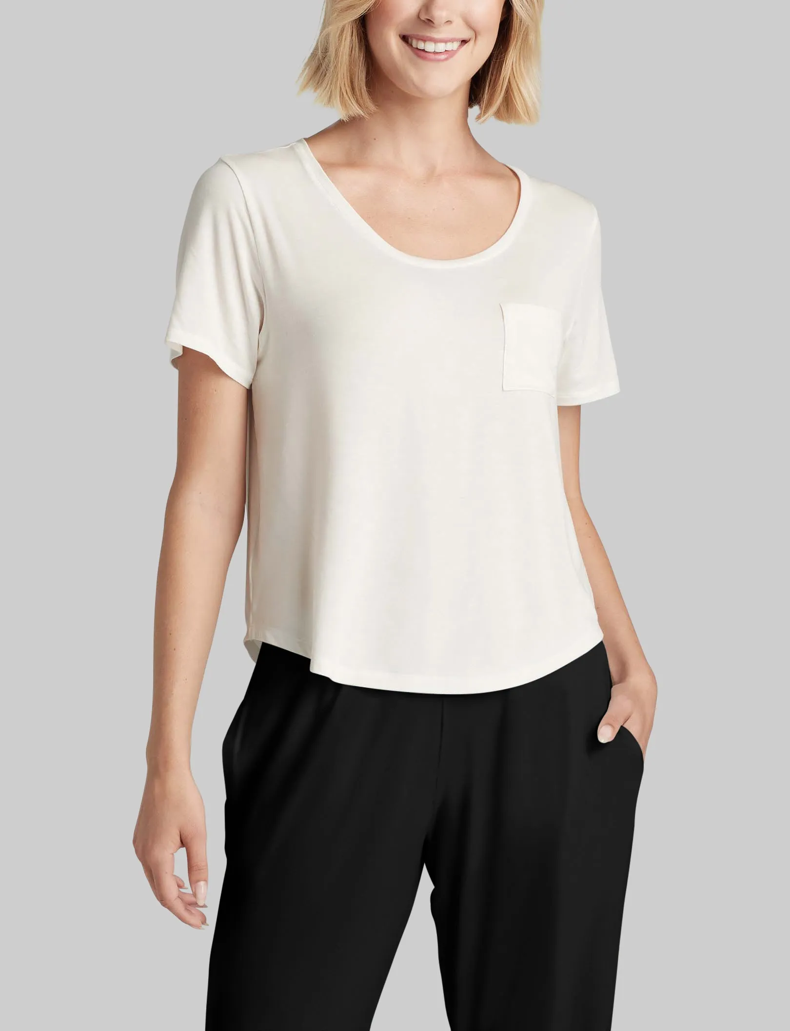 Women's Second Skin Sleep Pocket Tee & Short Set