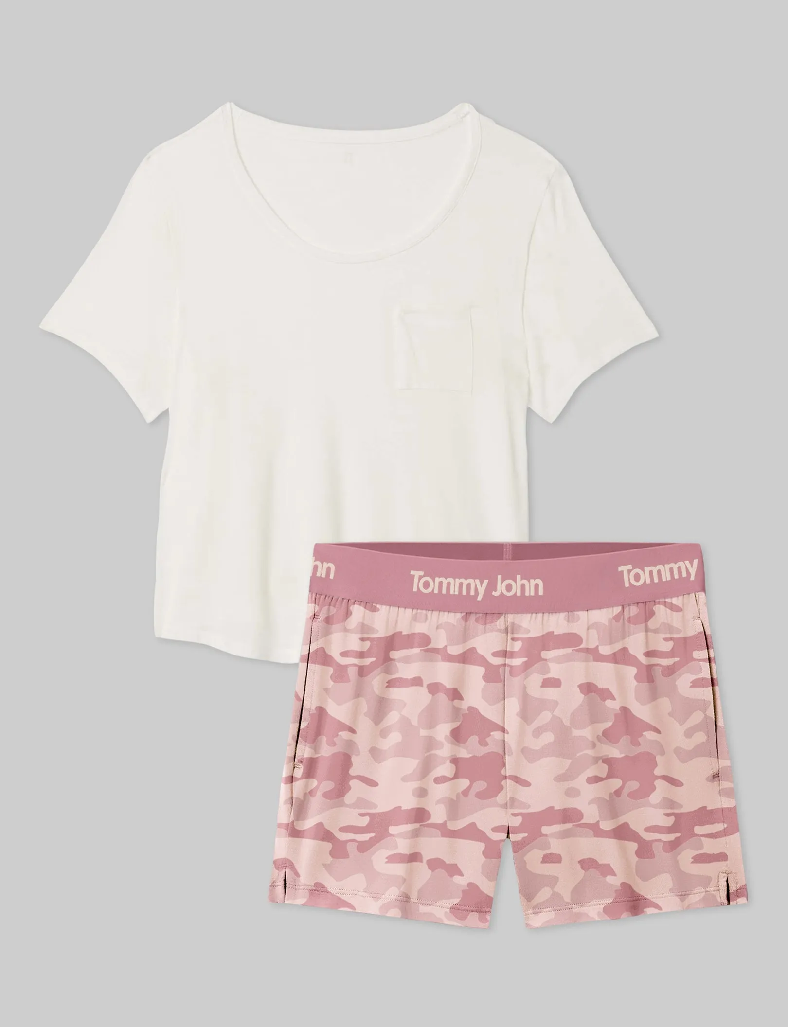 Women's Second Skin Sleep Pocket Tee & Short Set