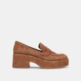 YANNI LOAFERS CHESTNUT SUEDE