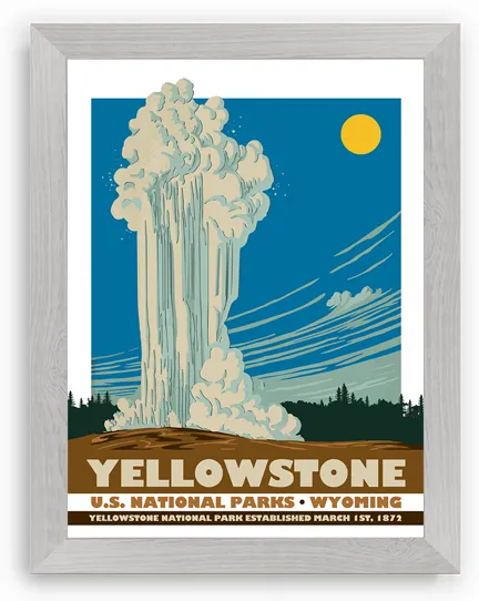 Yellowstone National Park Poster