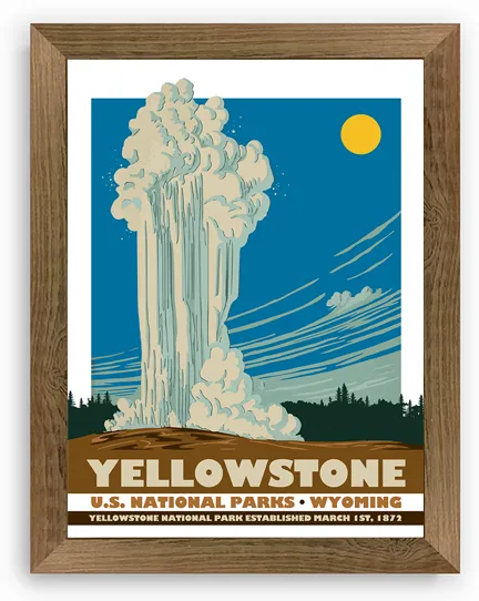 Yellowstone National Park Poster